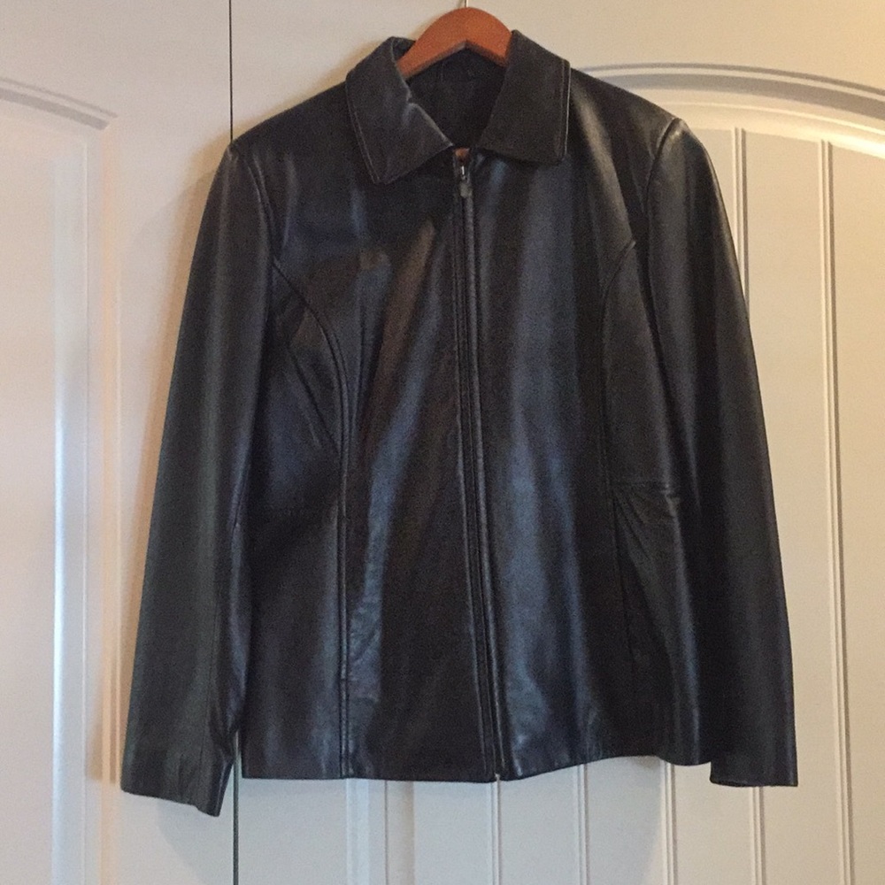 Genuine Leather Coat, size small